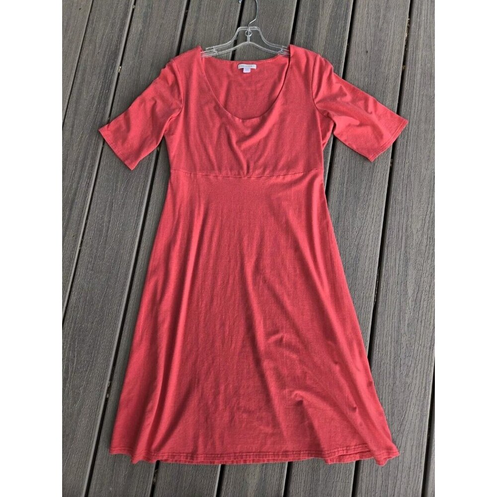 Garnet Hill Womens Super Soft Lightweight  Apricot Comfy Dress SIZE Small